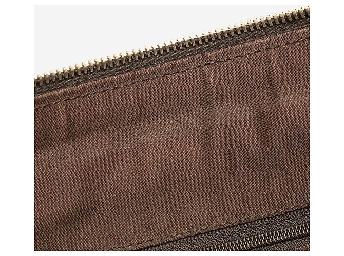 Gucci Borsa a spalla in tela GG marrone Abbey - vista 5