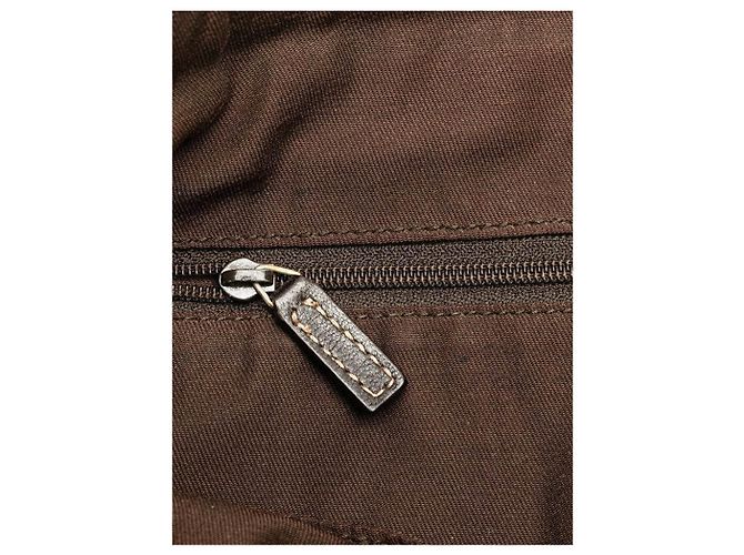 Gucci Borsa a spalla in tela GG marrone Abbey - vista 6