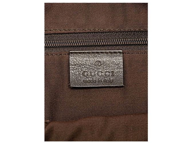 Gucci Borsa a spalla in tela GG marrone Abbey - vista 7
