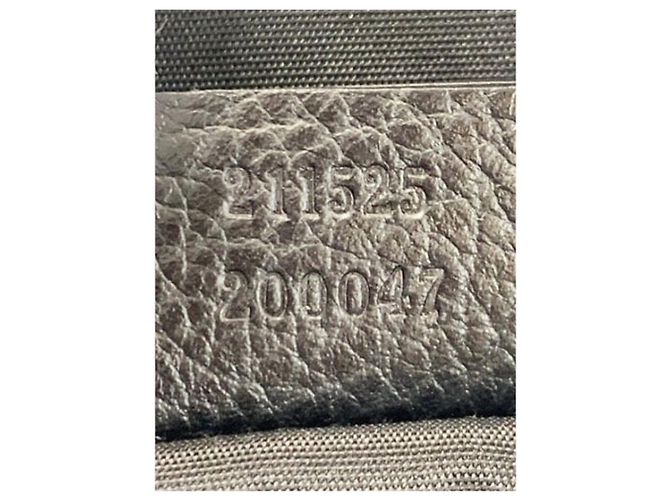 Gucci Borsa tote in tela GG nera e pelle Nero - vista 9