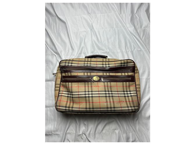 Valigetta Burberry 24 Hours in pelle beige - vista 3
