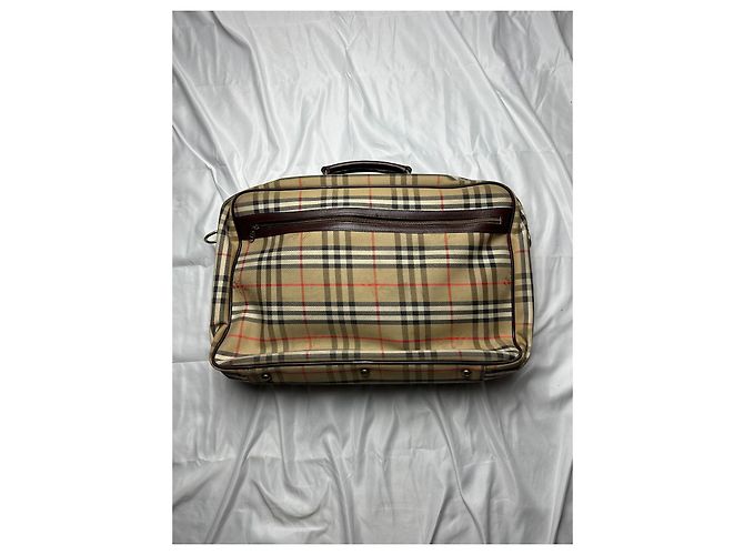 Valigetta Burberry 24 Hours in pelle beige - vista 6