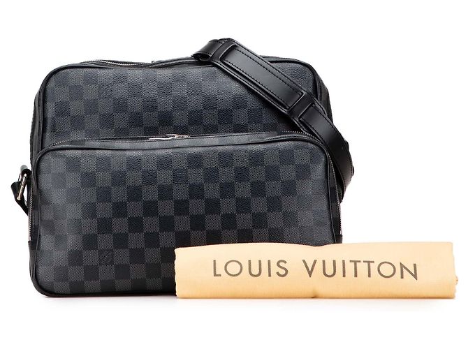 Louis Vuitton Black Damier Graphite Sac Leoh - view 10