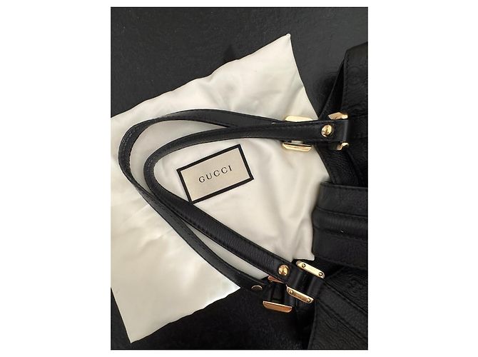 Gucci - 'New Web' Hobo Bag in Black Guccissima Leather - view 10