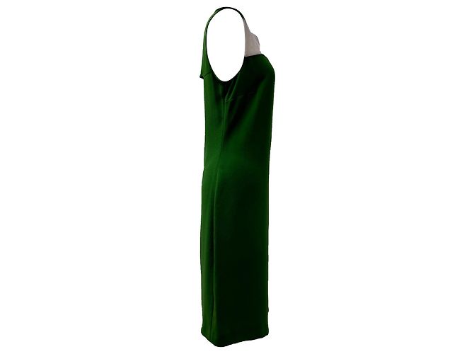 Abito midi Joseph con dettaglio cut-out sulla schiena in acetato verde - vista 2