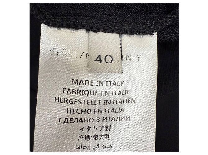 Stella Mc Cartney Mono de espalda abierta Stella McCartney en viscosa negra Negro - vista 3