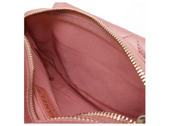 Chanel Matelassé Leder Bauchtasche Pink - Ansicht 6