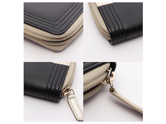 Cartera de cuero Chanel Boy Dorado - vista 10