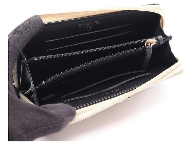 Cartera de cuero Chanel Boy Dorado - vista 3