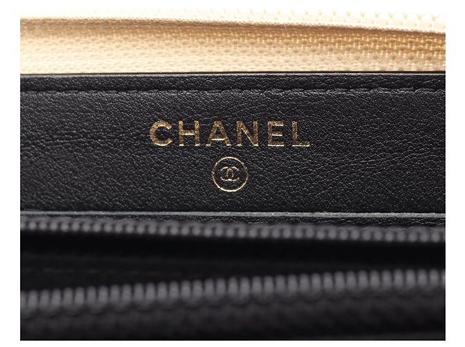 Cartera de cuero Chanel Boy Dorado - vista 4
