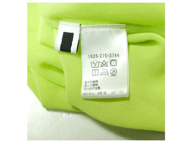 Autre Marque H BEAUTY&YOUTH Transparente Lange Pulloverkleid Golden Grün - Ansicht 8