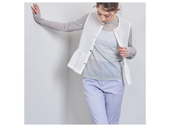 Autre Marque Top de jersey brillante UNITED ARROWS Plata - vista 3