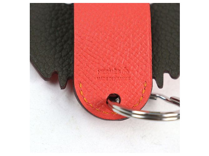 Charm in pelle elefante Petite Ash di Hermès Rosso - vista 11