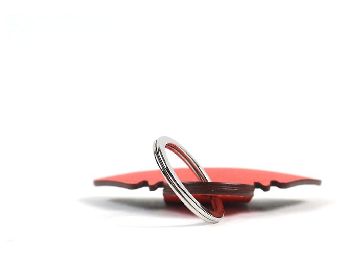 Charm in pelle elefante Petite Ash di Hermès Rosso - vista 7