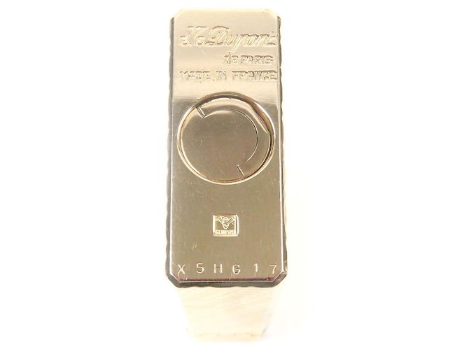 Autre Marque Dupont Line 1 Check Pattern Square Lighter Golden - view 6