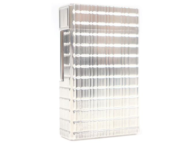 Autre Marque Dupont Line 1 Long Block Check Lighter Smoking Accessories Silvery - view 3