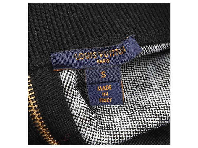 Louis Vuitton Monogram Jacquard Woll-Nylon-Rock Schwarz Grau Roh - Ansicht 4