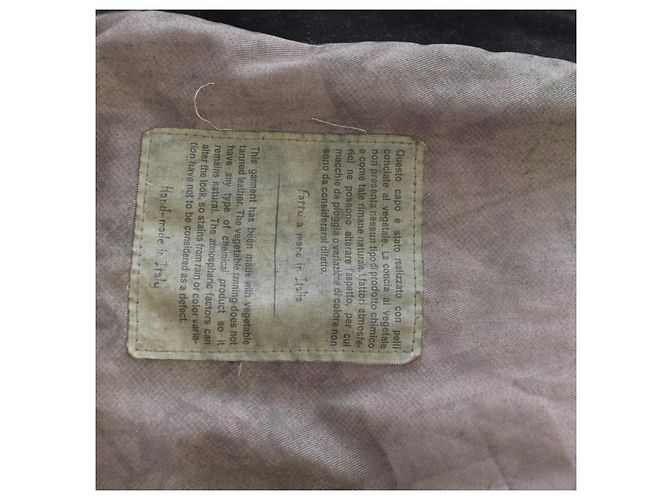 Autre Marque Giorgio Brato Bikerjacke aus schwarzem Wildleder - Ansicht 5