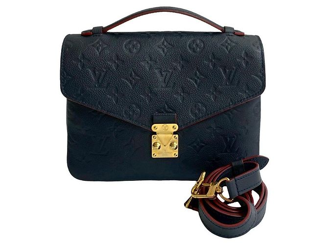 Borsa 2 in 1 Pochette Metis Monogram Empreinte Louis Vuitton Blu - vista 2
