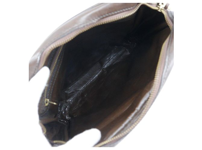 Borsa a spalla Fendi Logo Zucca Zucca Marrone - vista 4