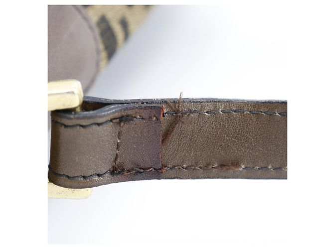 Borsa a spalla Fendi Logo Zucca Zucca Marrone - vista 5
