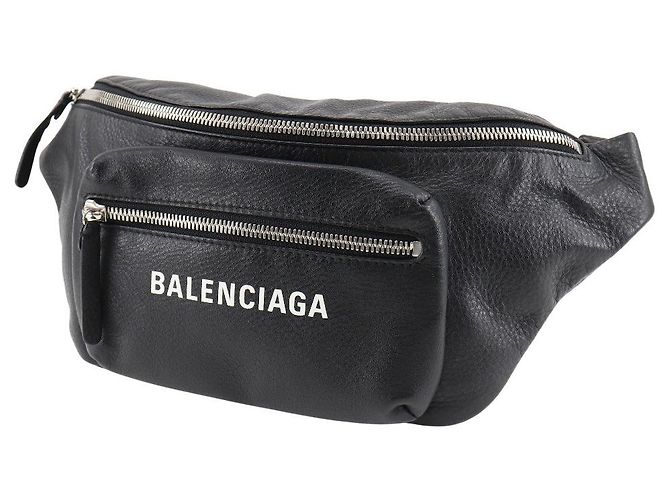 Marsupio in pelle Balenciaga Everyday Nero - vista 2