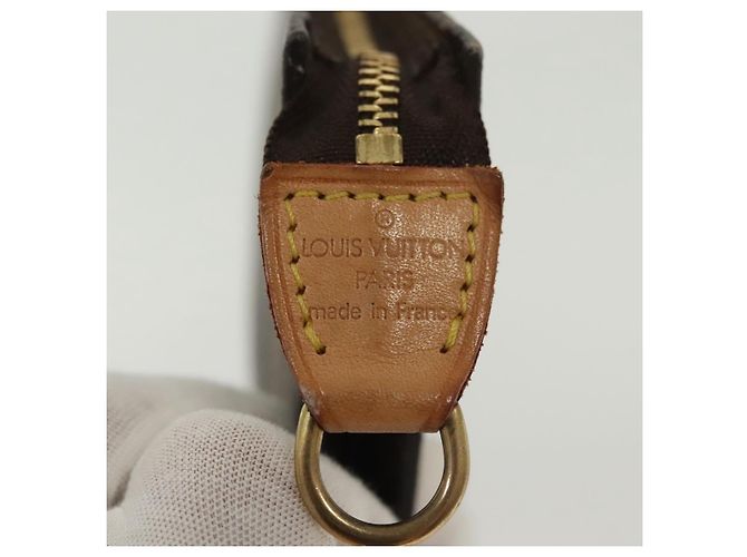 Bucket LOUIS VUITTON Monogramma Secchiello GM Pochette Accessorio LV Auth 137559 - vista 9