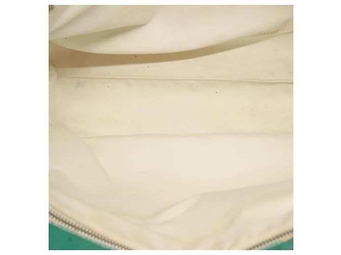 CHANEL Tote Bag Canvas PVC Grün Silber CC Auth 140713 - Ansicht 9