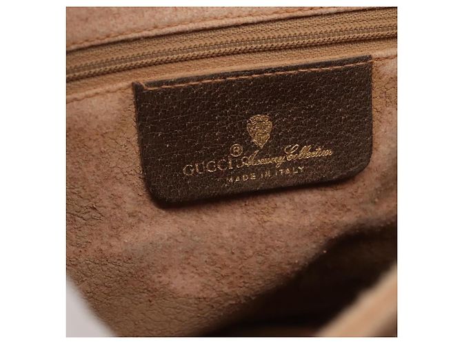Borsa Sherry Line GG Supreme Web di GUCCI in PVC beige e oro 904 02 084 Auth SW1492 D'oro - vista 18