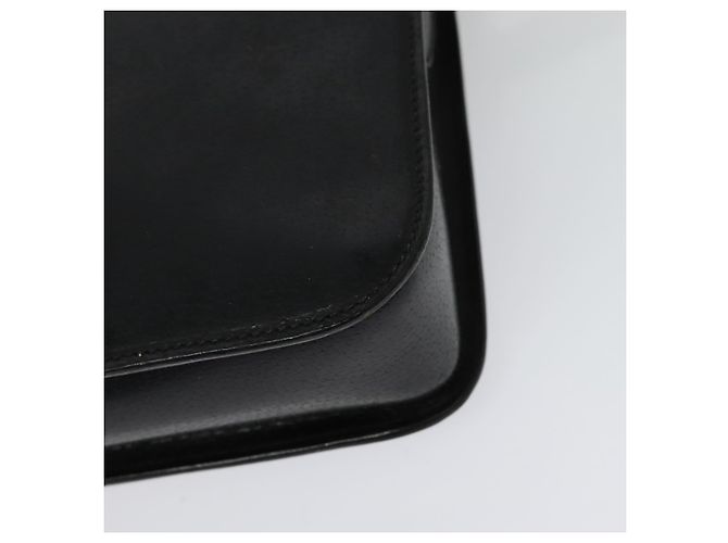 Borsa a Spalla in Pelle Nera e Oro GUCCI 001 256 0609 Auth am8954 Nero D'oro - vista 16