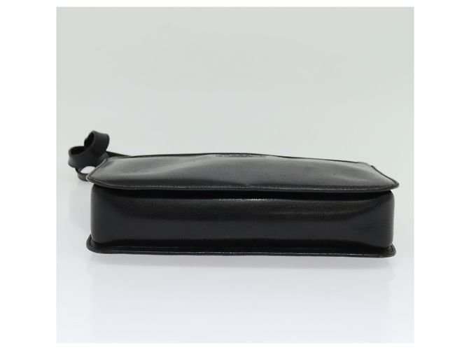 Borsa a Spalla in Pelle Nera e Oro GUCCI 001 256 0609 Auth am8954 Nero D'oro - vista 5