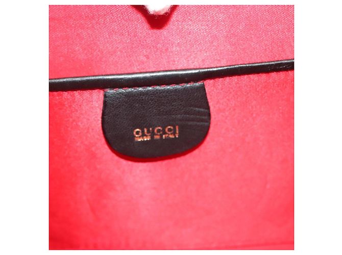 Borsa a Spalla in Pelle Nera e Oro GUCCI 005 406 0284 Auth 135176 Nero D'oro - vista 18