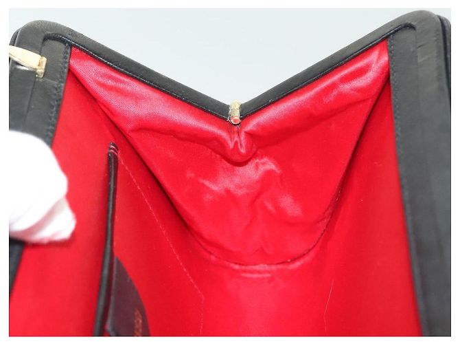 Borsa a Spalla in Pelle Nera e Oro GUCCI 005 406 0284 Auth 135176 Nero D'oro - vista 19