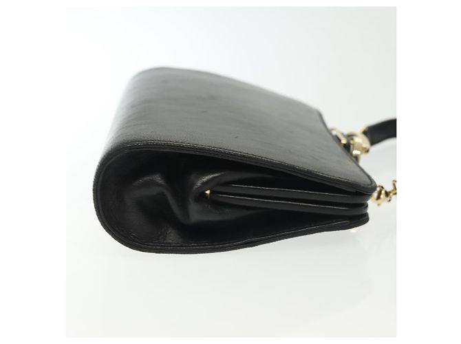 Borsa a Spalla in Pelle Nera e Oro GUCCI 005 406 0284 Auth 135176 Nero D'oro - vista 3