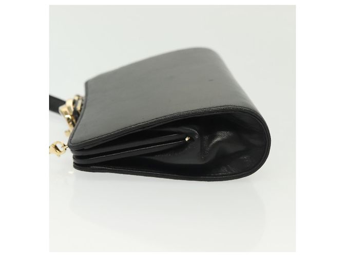 Borsa a Spalla in Pelle Nera e Oro GUCCI 005 406 0284 Auth 135176 Nero D'oro - vista 4