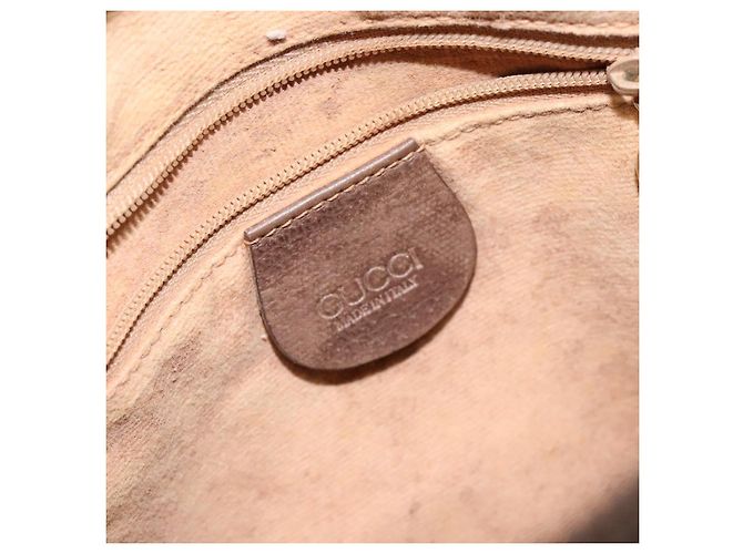 Borsa a Spalla Gucci GG Supreme Web Sherry Line PVC Beige 001 754 6177 Auth 135056 - vista 19