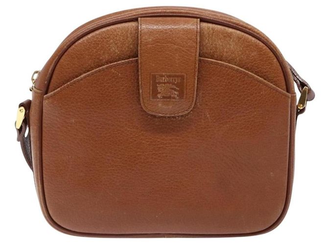 Autre Marque Borsa a Spalla Burberrys in Pelle Marrone Oro Auth gh556 D'oro - vista 13