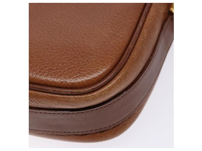 Autre Marque Borsa a Spalla Burberrys in Pelle Marrone Oro Auth gh556 D'oro - vista 15