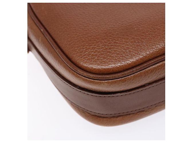 Autre Marque Borsa a Spalla Burberrys in Pelle Marrone Oro Auth gh556 D'oro - vista 16