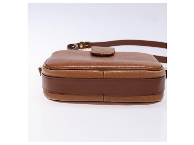 Autre Marque Borsa a Spalla Burberrys in Pelle Marrone Oro Auth gh556 D'oro - vista 5