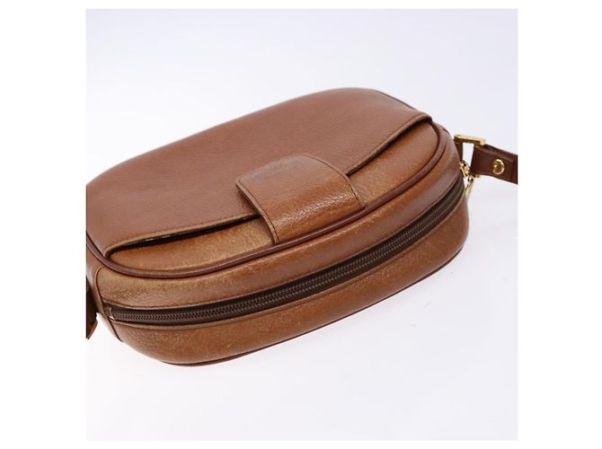 Autre Marque Borsa a Spalla Burberrys in Pelle Marrone Oro Auth gh556 D'oro - vista 6