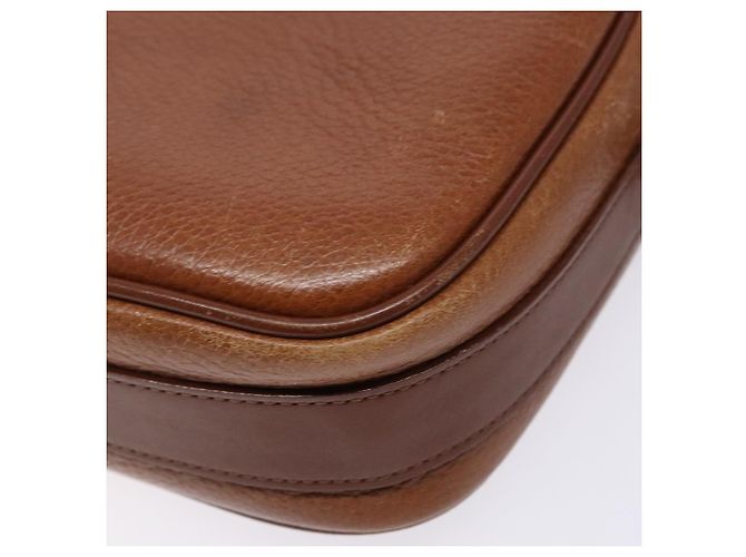 Autre Marque Borsa a Spalla Burberrys in Pelle Marrone Oro Auth gh556 D'oro - vista 9