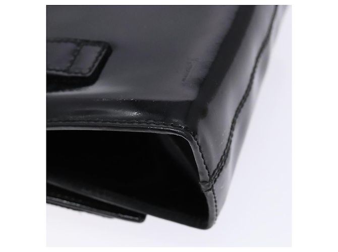 Borsa a Spalla con Catena Salvatore Ferragamo Smalto Nero Oro Auth gh509 D'oro - vista 18
