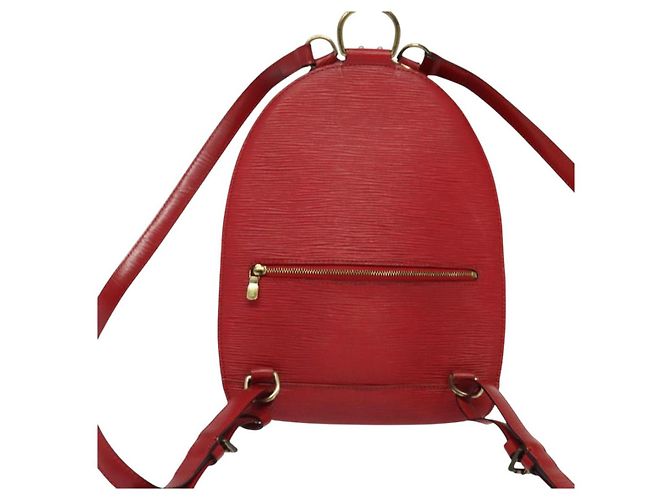 LOUIS VUITTON Zaino Epi Mabillon Rosso Castigliano M52237 LV Auth 140708 - vista 2