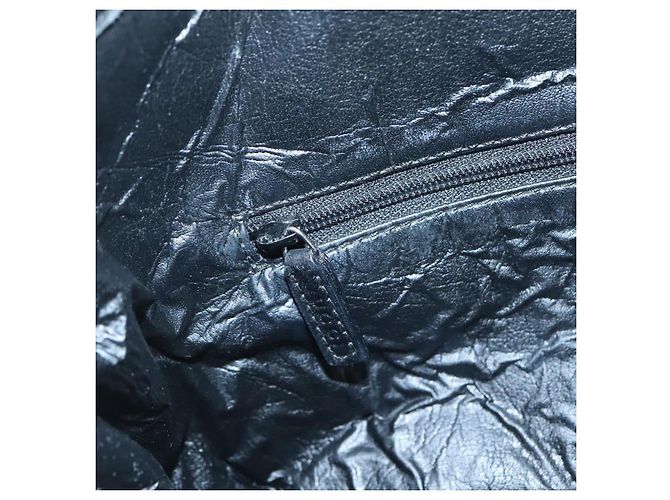 Bolsa de Mão Gucci GG Canvas Sherry Line Preto Prata 002 1093 Auth ep10440 - vista 18
