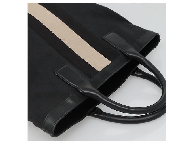 Bolsa de Mão Gucci GG Canvas Sherry Line Preto Prata 002 1093 Auth ep10440 - vista 6
