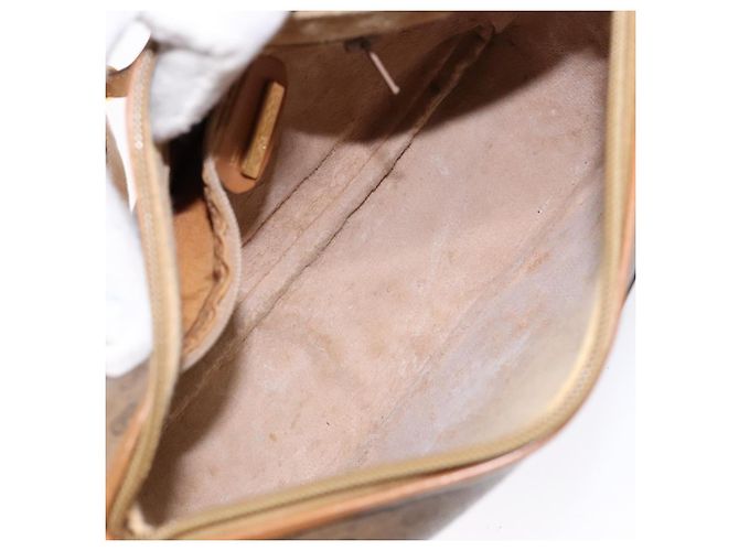 Gucci Borsa a Spalla Micro GG Supreme PVC Beige Oro 001 14 0412 Auth 135185 - vista 11