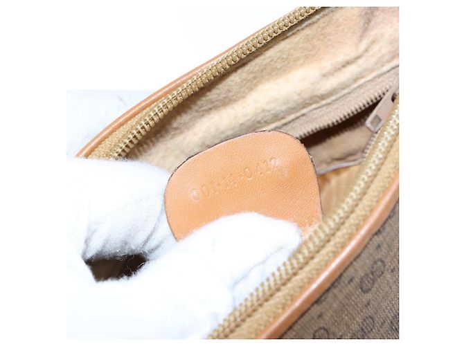 Gucci Borsa a Spalla Micro GG Supreme PVC Beige Oro 001 14 0412 Auth 135185 - vista 12