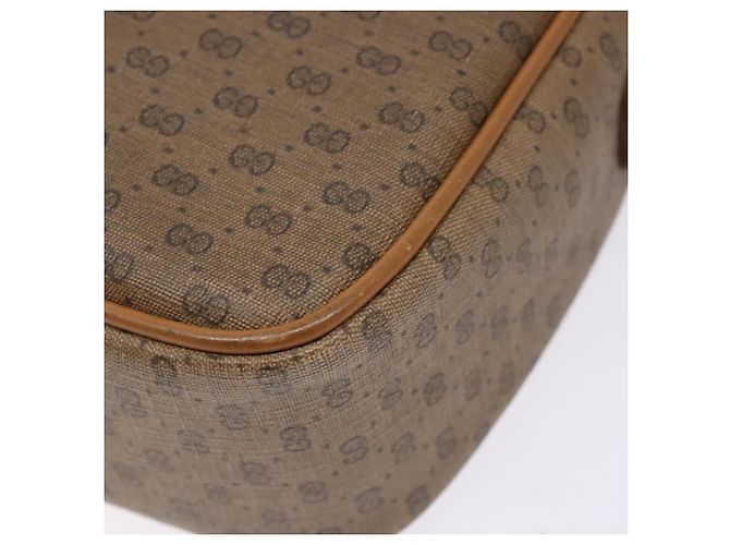 Gucci Borsa a Spalla Micro GG Supreme PVC Beige Oro 001 14 0412 Auth 135185 - vista 16