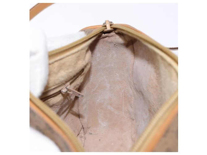 Gucci Borsa a Spalla Micro GG Supreme PVC Beige Oro 001 14 0412 Auth 135185 - vista 19